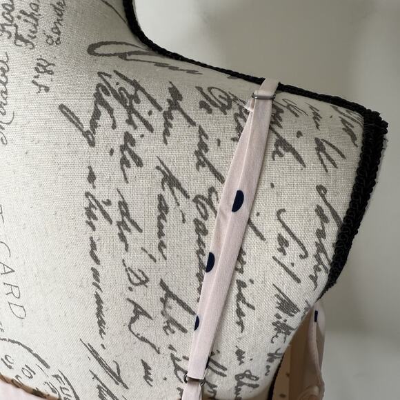 Socialite Blush Pink Polka Dot Camisole Tank Top Spaghetti Straps size Large NWT - Picture 8 of 11